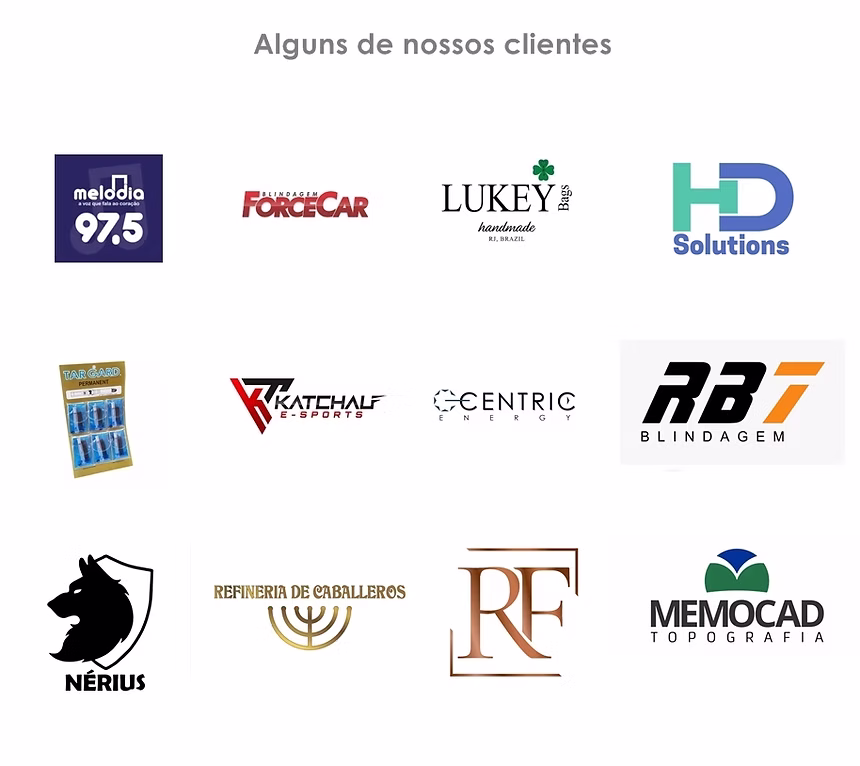Alguns clientes da empresa RNA Marcas